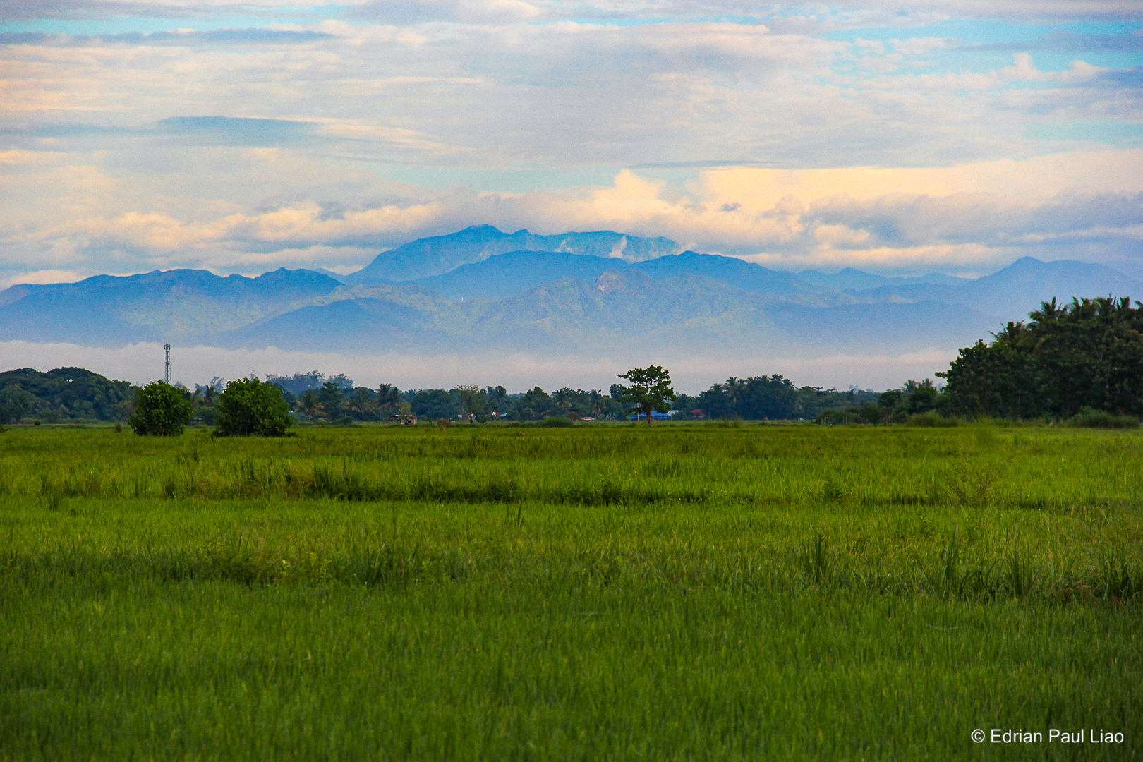 Beautiful scenery in the rural Philippines